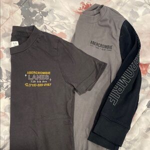 Abercrombie kids Graphic Tees - Black and Gray